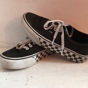 Checkered Platform Vans